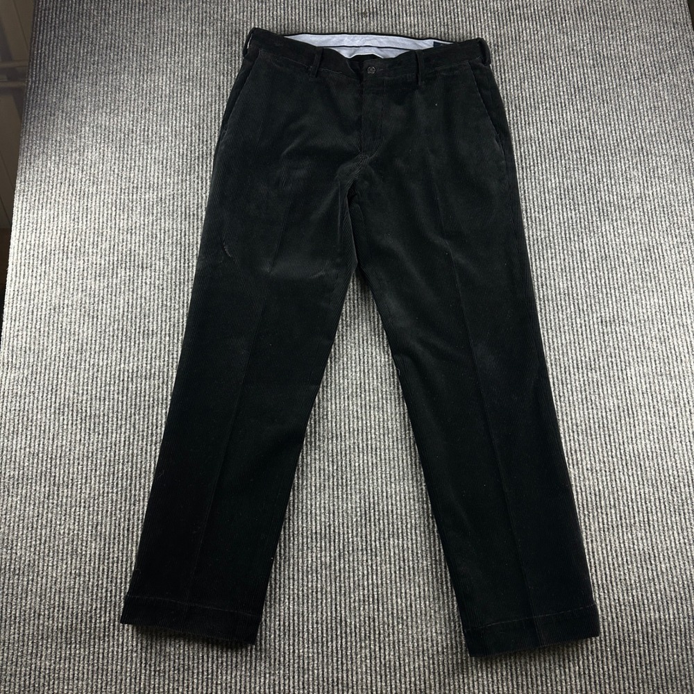 Polo Ralph Lauren Mens Classic Fit Corduroy Pants Black 34x30 Stretch Trousers